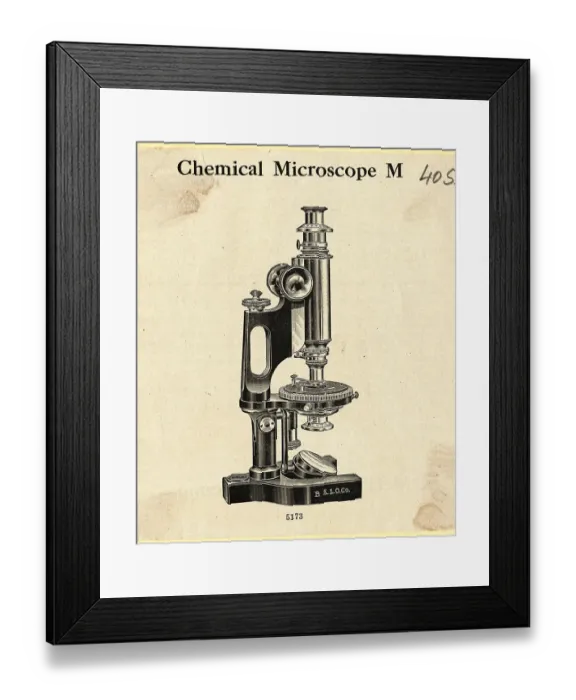 Framed Print : Chemical Microscope M Framed Print : Chemical Microscope M