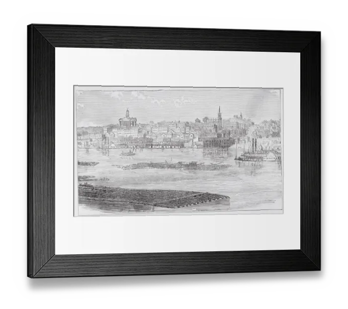 Framed Print : Aerial View of Vicksburg Framed Print : Aerial View of Vicksburg