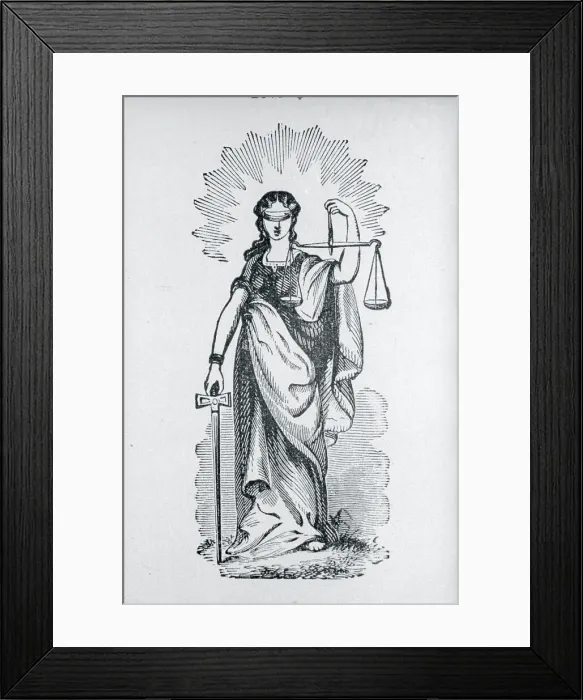 Framed Print : Portrait of Seale of Justice Framed Print : Portrait of Seale of Justice