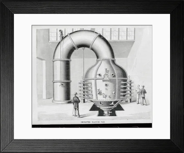 Framed Print : Depiction of Early Steam Boiler Room Framed Print : Depiction of Early Steam Boiler Room