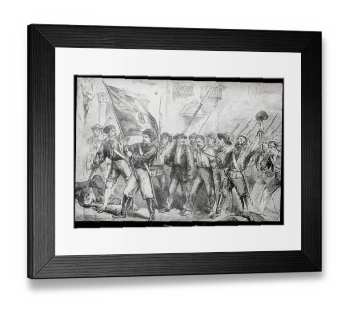 Framed Print : Citizens of The Revolution in Sicily