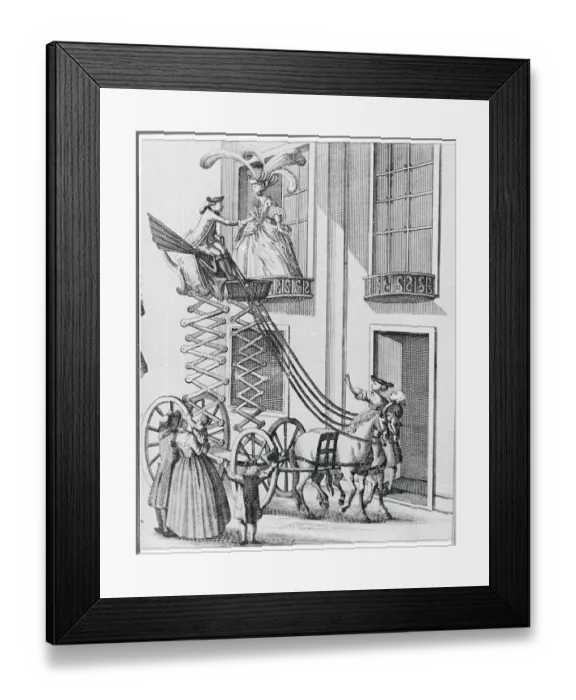 Framed Print : Gentleman Being Elevated to be with Lady Framed Print : Gentleman Being Elevated to be with Lady