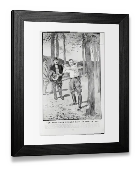 Framed Print : President Roosevelt Chopping Down Tree Framed Print : President Roosevelt Chopping Down Tree