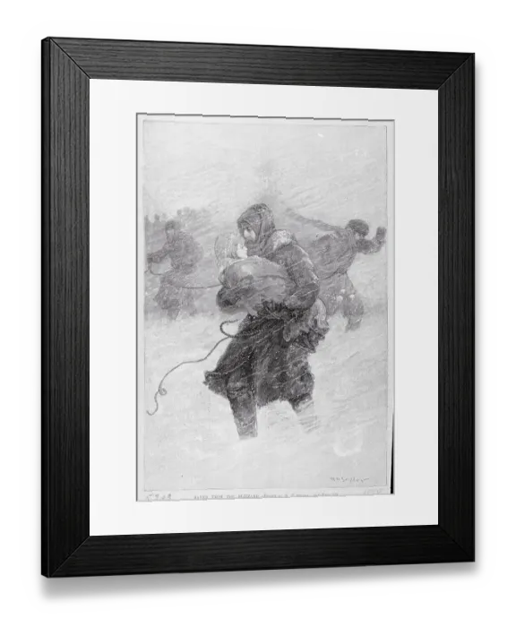 Framed Print : Individual Carrying a Child Framed Print : Individual Carrying a Child