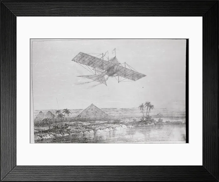 Framed Print : Early Airplanes in Flight Framed Print : Early Airplanes in Flight