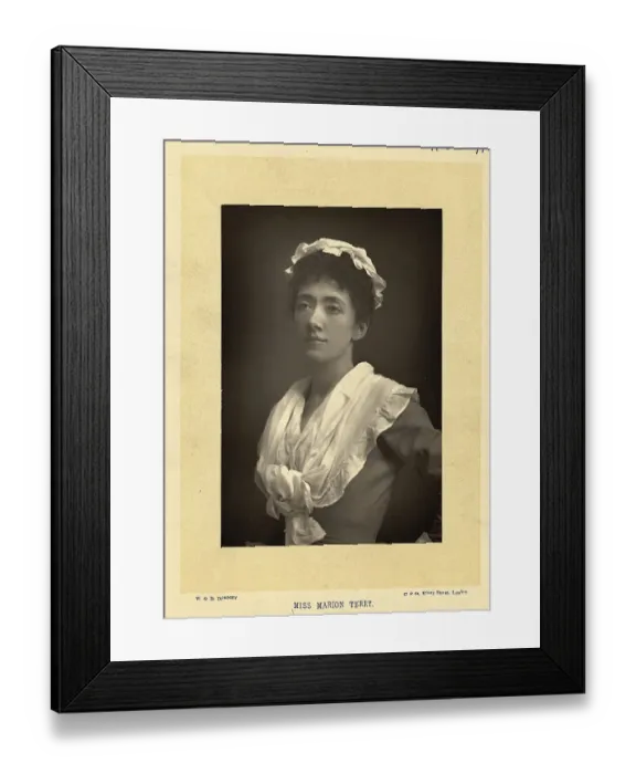 Framed Print : Marion Terry in Maid's Costume Framed Print : Marion Terry in Maid's Costume