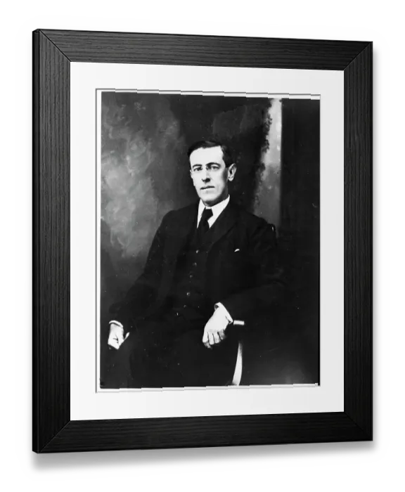 Framed Print : Seated Portrait Of Woodrow Wilson Framed Print : Seated Portrait Of Woodrow Wilson