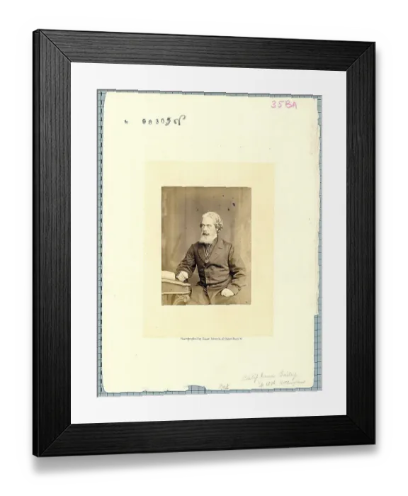 Framed Print : Portrait Of Philip James Bailey Framed Print : Portrait Of Philip James Bailey