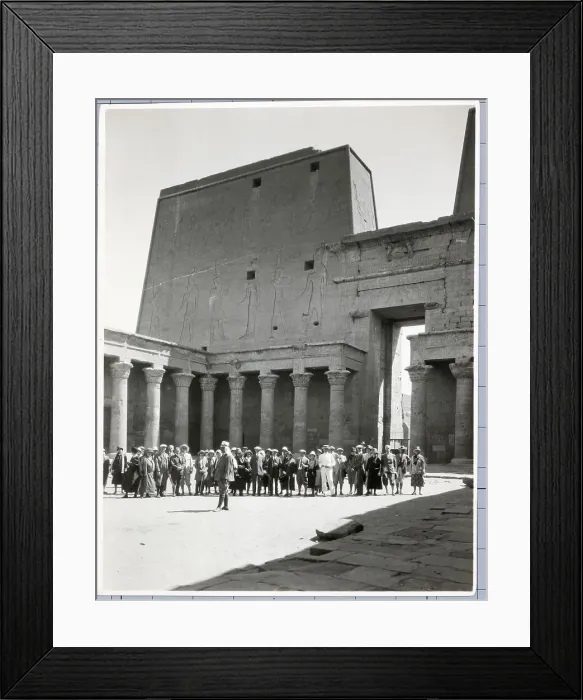 Framed Print : Tourists At Horus Temple Framed Print : Tourists At Horus Temple