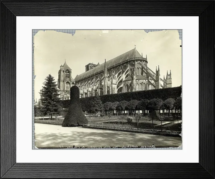 Framed Print : Exterior Of Bourges Cathdral