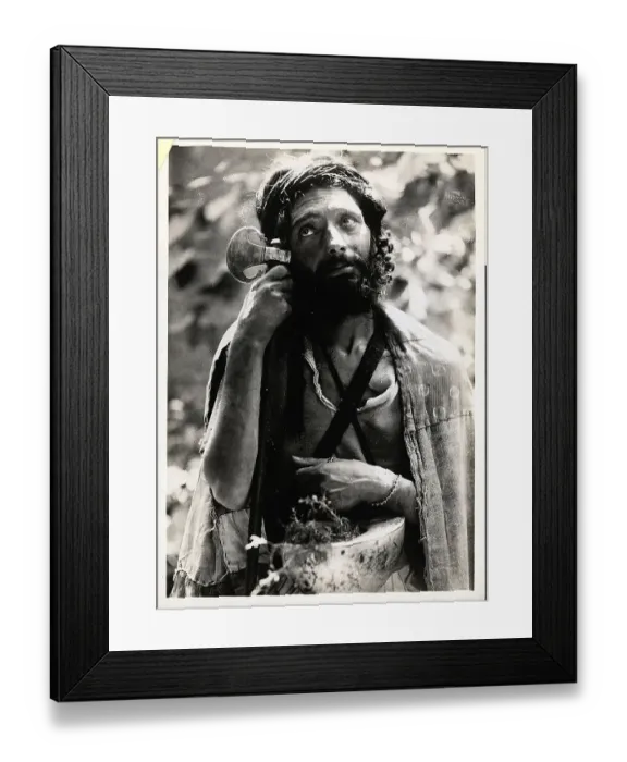 Framed Print : Iranian Dervish W / Hatchet Looking Up Framed Print : Iranian Dervish W / Hatchet Looking Up