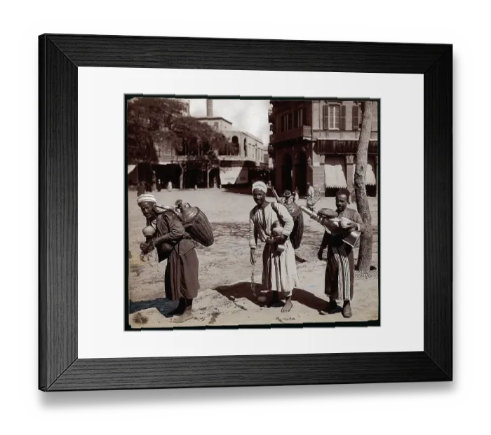 Framed Print : Egyptian Lemonade Vendors Carrying Jugs Framed Print : Egyptian Lemonade Vendors Carrying Jugs