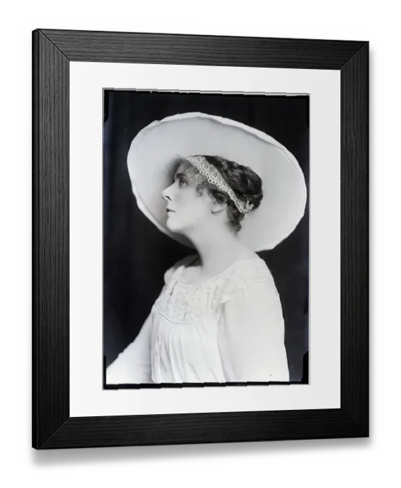 Framed Print : Head And Shoulders Of Grace Leigh W / Hat Framed Print : Head And Shoulders Of Grace Leigh W / Hat