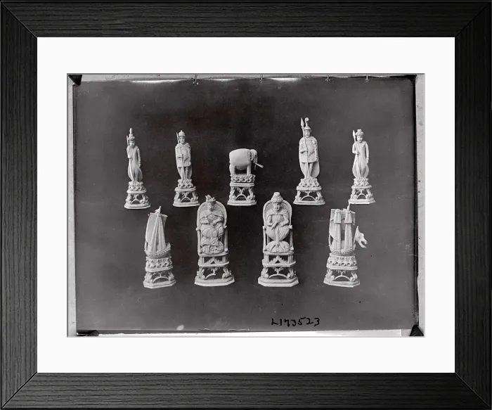 Framed Print : Napoleon's Chess Statuettes