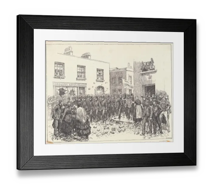 Framed Print : Riots in Belfast Framed Print : Riots in Belfast