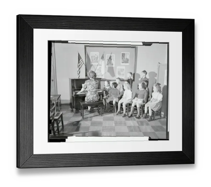 Framed Print : View of Children's Meeting Framed Print : View of Children's Meeting