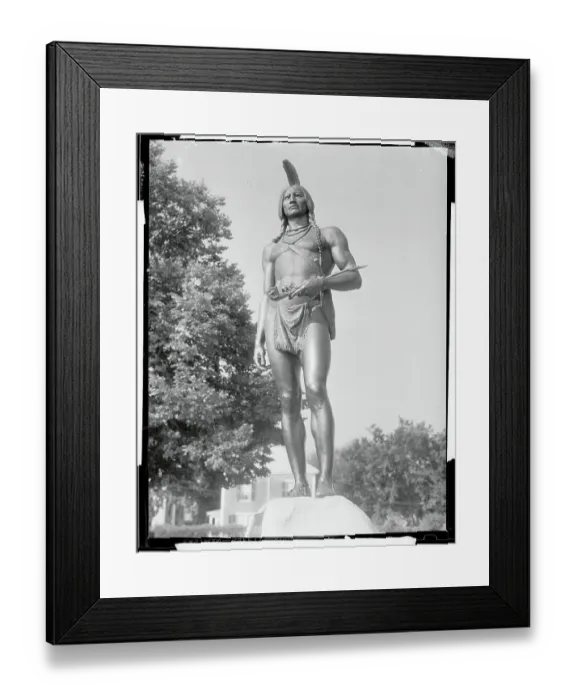 Framed Print : View of Statue of Massasoit Framed Print : View of Statue of Massasoit