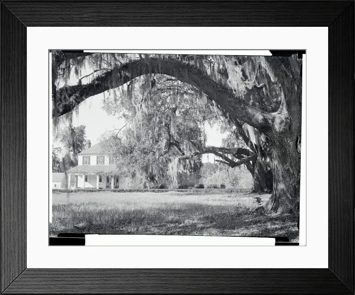 Framed Print : Exterior View of an Old Southern Home Framed Print : Exterior View of an Old Southern Home