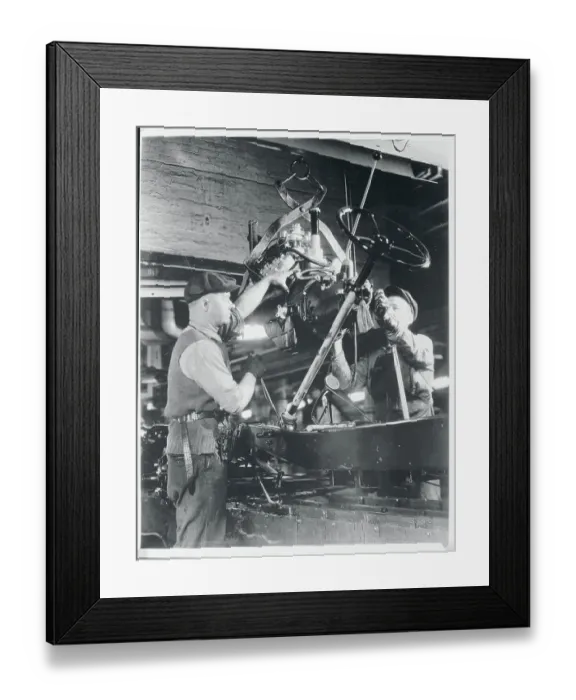 Framed Print : View of Final Assembly at Ford Motor Company Plant Framed Print : View of Final Assembly at Ford Motor Company Plant