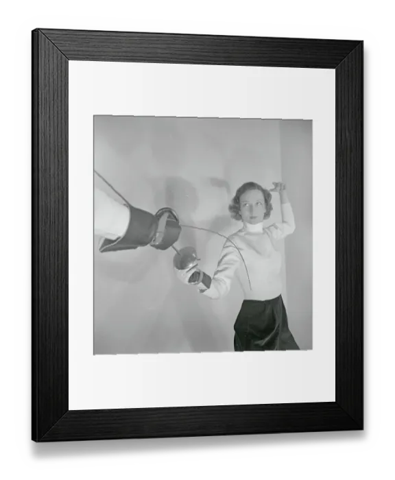Framed Print : Girl Fencing Framed Print : Girl Fencing