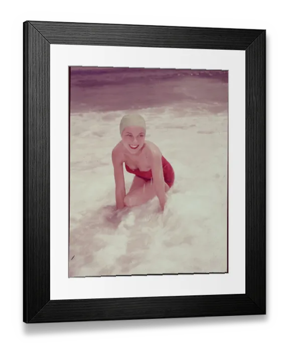 Framed Print : Terry Du Haime on Beach Framed Print : Terry Du Haime on Beach