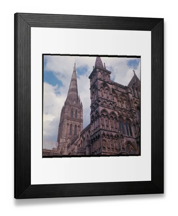Framed Print : View of Cathedral in Salisbury Framed Print : View of Cathedral in Salisbury