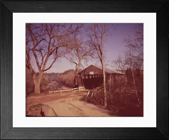 Framed Print : Covered Bridge on the Pemisgwassat River Framed Print : Covered Bridge on the Pemisgwassat River
