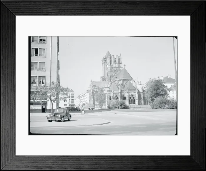 Framed Print : View of Damaged Church