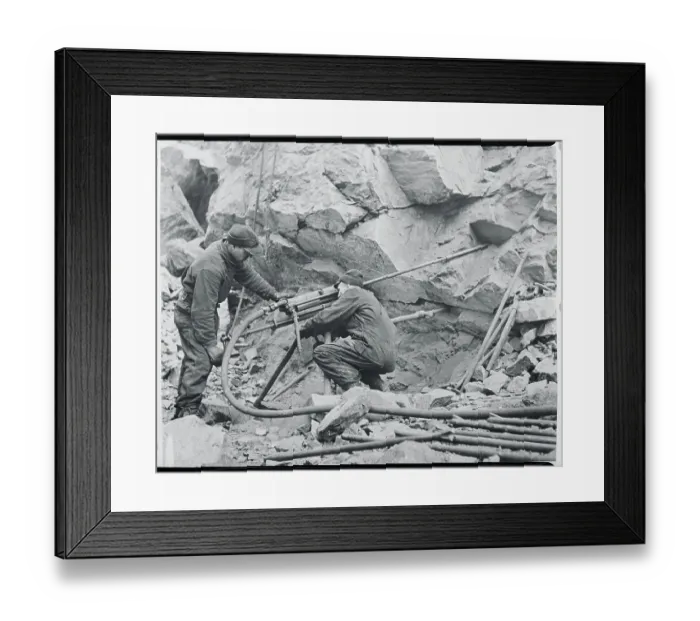 Framed Print : Miners Working in Open Pit Framed Print : Miners Working in Open Pit