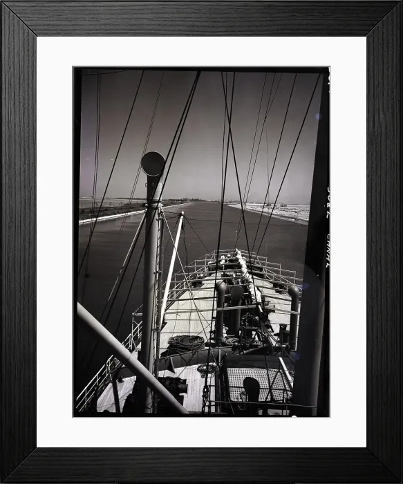 Framed Print : View From Boat Of Suez Canal Framed Print : View From Boat Of Suez Canal