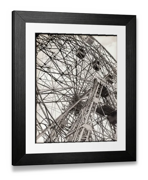 Framed Print : Close-Up Of Coney Island Ferris Wheel Framed Print : Close-Up Of Coney Island Ferris Wheel