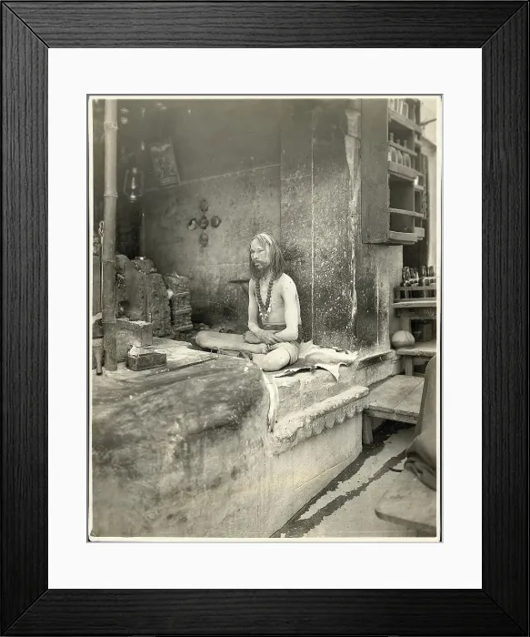 Framed Print : Holy Man Of The Burning Ghats