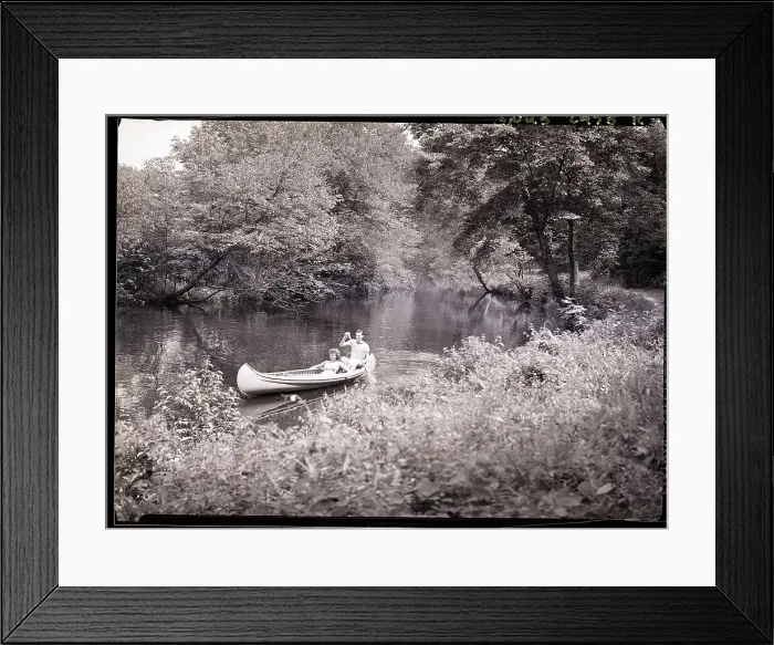 Framed Print : Couple Finds Secluded Spot On River Framed Print : Couple Finds Secluded Spot On River