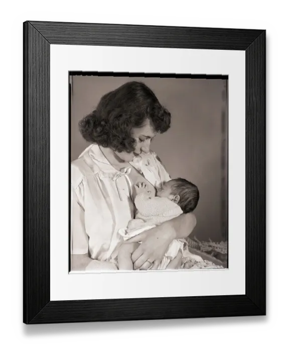 Framed Print : Woman Breast-Feeding Baby Framed Print : Woman Breast-Feeding Baby