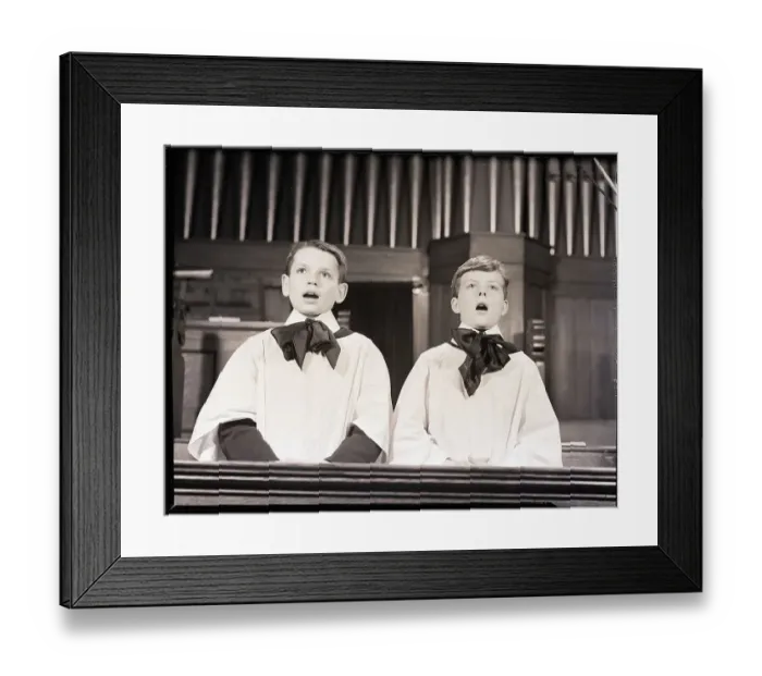 Framed Print : Choir Boys Singing in Church Framed Print : Choir Boys Singing in Church