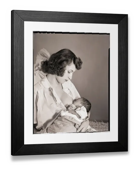 Framed Print : Woman Breast-Feeding Baby Framed Print : Woman Breast-Feeding Baby