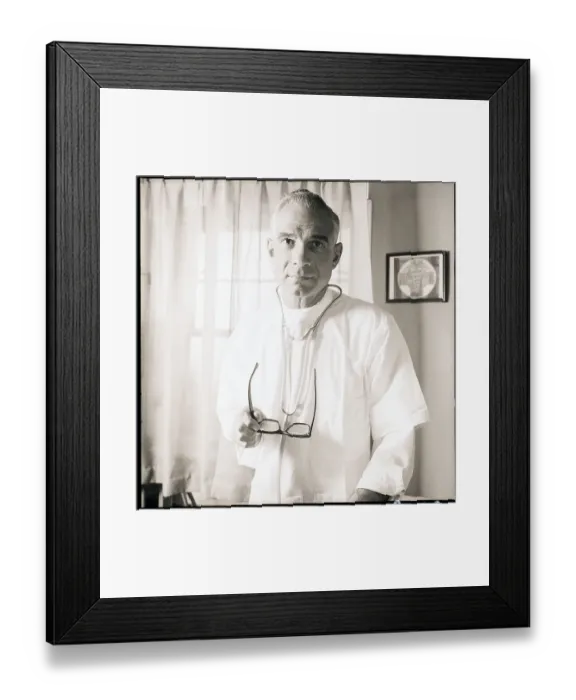 Framed Print : Doctor in White Framed Print : Doctor in White