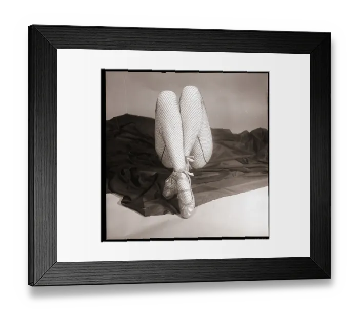 Framed Print : Feet & Legs Of Lying Down Ballet Dancer Framed Print : Feet & Legs Of Lying Down Ballet Dancer