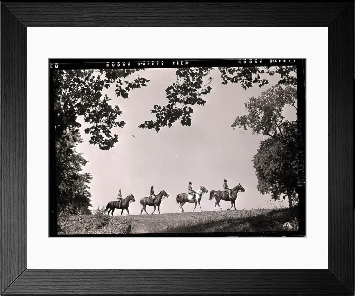 Framed Print : Horseback Riders In The Distance Framed Print : Horseback Riders In The Distance