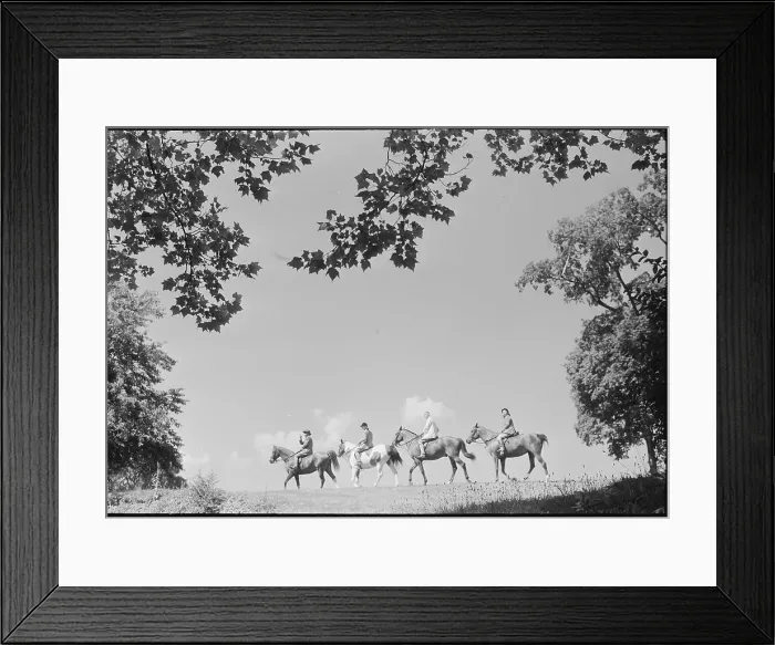 Framed Print : Horseback Riders In The Distance Framed Print : Horseback Riders In The Distance