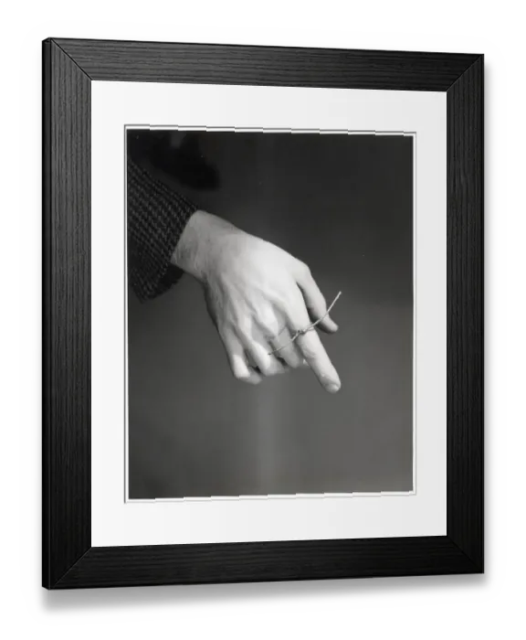Framed Print : Hand With String Tied On Finger Framed Print : Hand With String Tied On Finger
