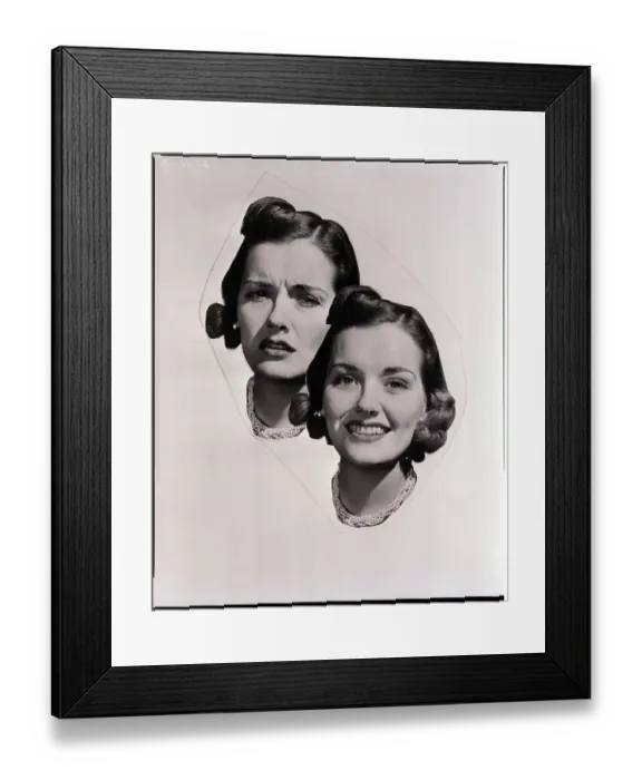 Framed Print : Composite Image Of Woman's Head Framed Print : Composite Image Of Woman's Head