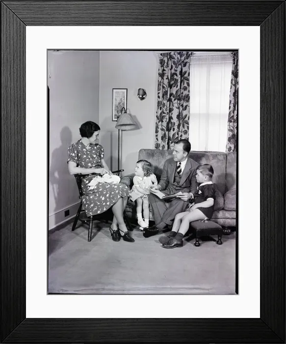 Framed Print : Family Group Photo - Ca. 1950 Framed Print : Family Group Photo - Ca. 1950