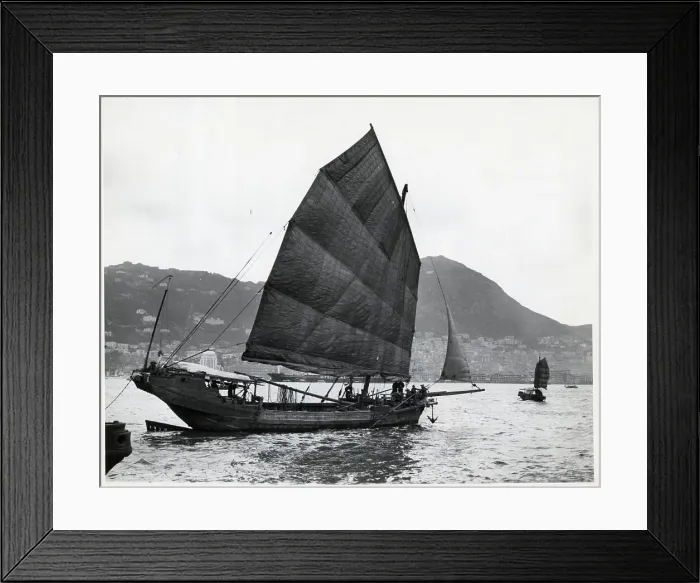 Framed Print : Boats (Junks) In The Harbor Framed Print : Boats (Junks) In The Harbor