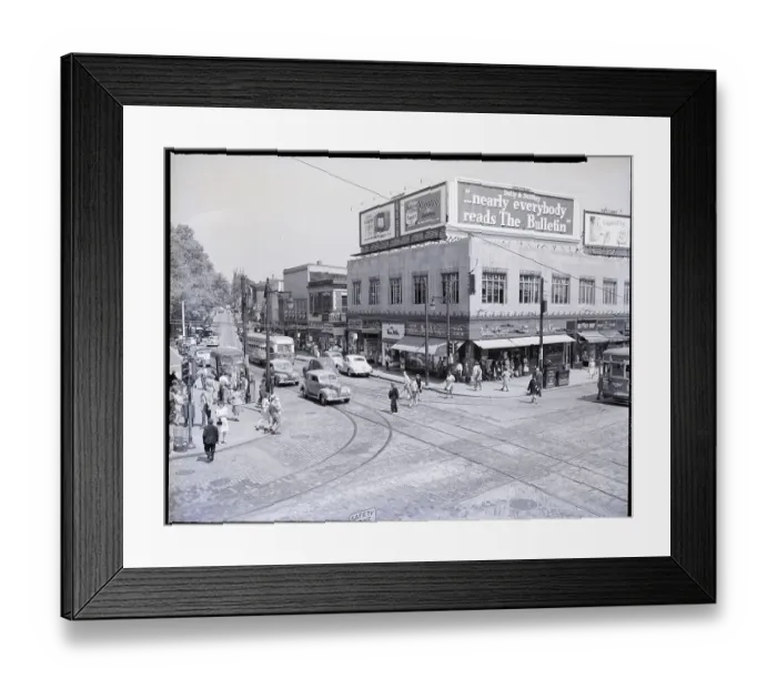 Framed Print : Uptown Shopping District of Philadelphia Framed Print : Uptown Shopping District of Philadelphia