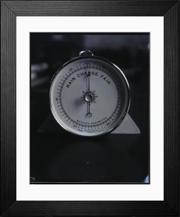 Framed Print : Weather Barometer