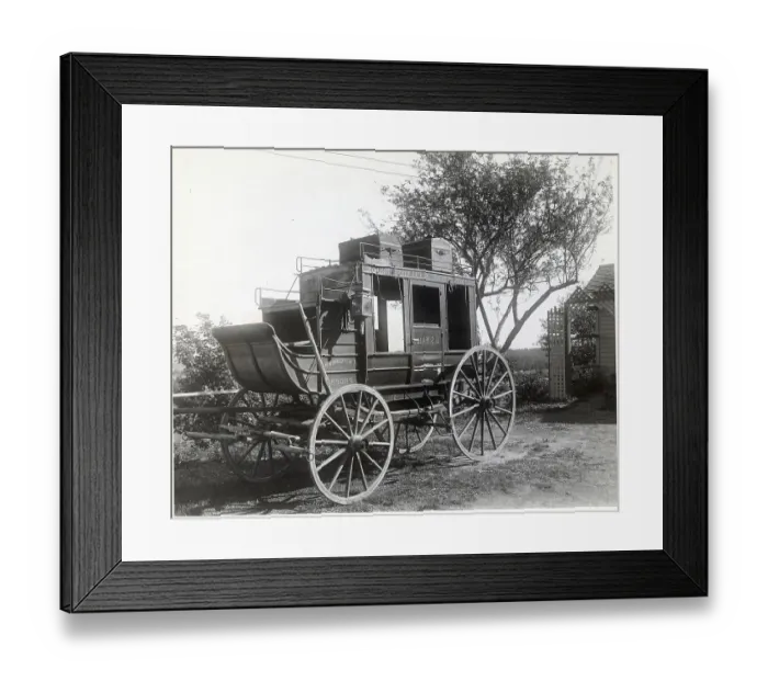 Framed Print : Stagecoach for Delivering Mail Framed Print : Stagecoach for Delivering Mail