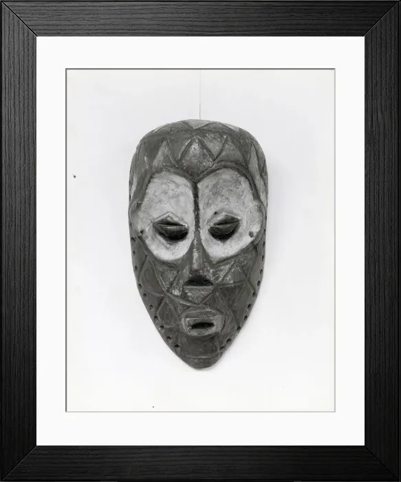 Framed Print : Bateke Circumcision Mask Framed Print : Bateke Circumcision Mask