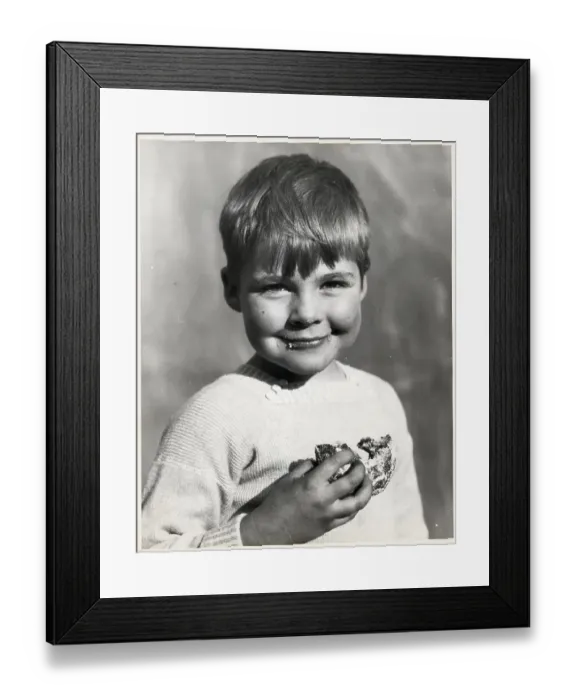 Framed Print : Boy Eating Doughnut Framed Print : Boy Eating Doughnut