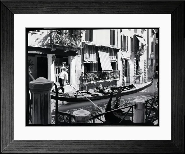 Framed Print : Passengers Ride In Venetian Gondola Framed Print : Passengers Ride In Venetian Gondola